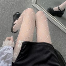 Lolita School Girl Floral Tights Fishnet Over Knee Stocking Long Adorable Anime Gothic Black White Kawaii Sexy Cosplay Costumes