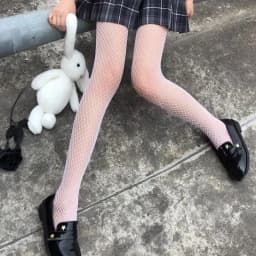 Lolita School Girl Floral Tights Fishnet Over Knee Stocking Long Adorable Anime Gothic Black White Kawaii Sexy Cosplay Costumes