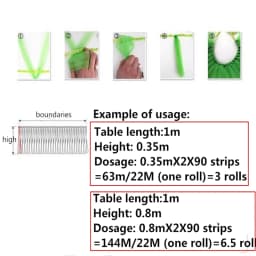 22m long fluffy tutu gauze table skirt mesh gauze birthday party dessert table wedding sign-in table surrounding tablecloth deco