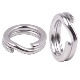 100PCs Connecting Fishing Rings Sets Stainless Steel Split Rings Hard Bait Lure Accessories Tackle High Strengthen O Ring
