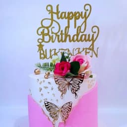 12Pcs Gold Butterfly Cake Decoration Topper for Girl Decorative Butterflies for Cake Decorating Items Birthday Party Supplies