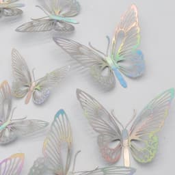 12Pcs Gold Butterfly Cake Decoration Topper for Girl Decorative Butterflies for Cake Decorating Items Birthday Party Supplies