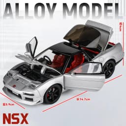 1:32 Honda NSX Alloy Sports Car Diecast & Toy Vehicles Metal Race Car Model Simulation Sound and Light Collection Childrens Gift