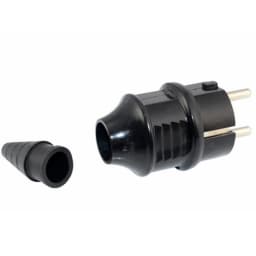 1pcs White Blue Black French Germany EU Waterproof Schuko Power Plug European 16A 2pin Cable Wiring Connector Converter Plug