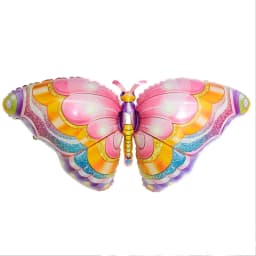 Butterfly Aluminum Balloon Large Laser Color Girl Birthday Party Decoration