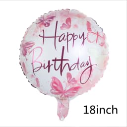 Butterfly Aluminum Balloon Large Laser Color Girl Birthday Party Decoration