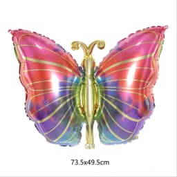 Butterfly Aluminum Balloon Large Laser Color Girl Birthday Party Decoration
