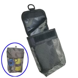Scuba Diving Reel Bolt Snap & SMB Safety Marker Buoy Mesh Gear Bag Equipment Holder Carry Pouch - Choice of Colors