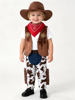Umorden Fantasia Purim Halloween Costumes for Baby Toddler Kids Child Boys Cow Boy Cowboy Costume Party Fancy Dress