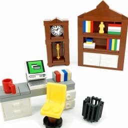Compatible Classic City Blocks House Furniture MOC for Kids DIY Toys Bathroom Toilet Hand Basin WC Closestool Building Bricks