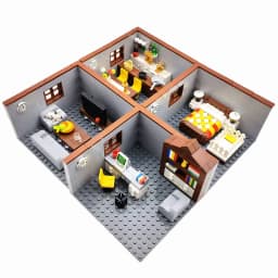 Compatible Classic City Blocks House Furniture MOC for Kids DIY Toys Bathroom Toilet Hand Basin WC Closestool Building Bricks