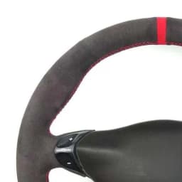 Hand-Stitched Car Steering Wheel Cover Soft Black Suede Car Steering Wheel Covers For Porsche 911 986 996 Carrera Boxster S
