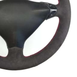 Hand-Stitched Car Steering Wheel Cover Soft Black Suede Car Steering Wheel Covers For Porsche 911 986 996 Carrera Boxster S
