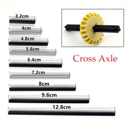 Building Blocks Bricks MOC Technical Parts high-tech Cross Axle car parts model for kids boys toy Rod Shafts connector Creative