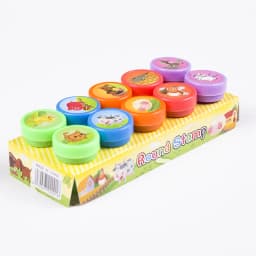 10pcs Children Toy Stamps Face Kids Seal Scrapbooking Stamper DIY Painting Photo Album Decor Cartoon Animal Dinosaur Seal
