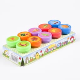 10pcs Children Toy Stamps Face Kids Seal Scrapbooking Stamper DIY Painting Photo Album Decor Cartoon Animal Dinosaur Seal