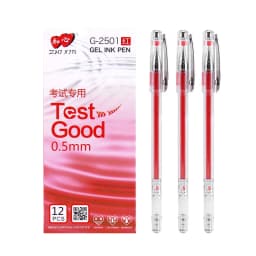Gel Pen 0.5mm Black Blue and Red Ink Pen Maker Pen Stationery School Office Writing Student Exam Special Pen 3Pcs
