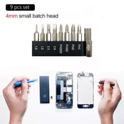 4mm Adapter 5~9Pcs Slotted Phillips CR-V Precision Bits Set Screwdriver Repair Mobile Phone Camera Computer Bit PH000-1 SL1-3