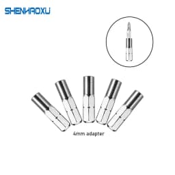4mm Adapter 5~9Pcs Slotted Phillips CR-V Precision Bits Set Screwdriver Repair Mobile Phone Camera Computer Bit PH000-1 SL1-3