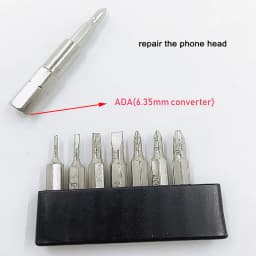4mm Adapter 5~9Pcs Slotted Phillips CR-V Precision Bits Set Screwdriver Repair Mobile Phone Camera Computer Bit PH000-1 SL1-3