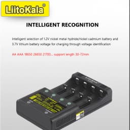 LiitoKala Lii-500S Smart Charger 4 Slot LCD 18650 26650 21700 14500 Li-ion NiMH AA AAA Fast Charge Capacity Test Discharge