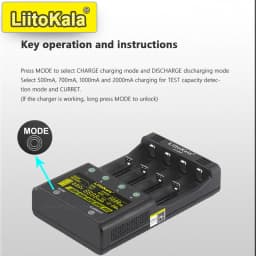 LiitoKala Lii-500S Smart Charger 4 Slot LCD 18650 26650 21700 14500 Li-ion NiMH AA AAA Fast Charge Capacity Test Discharge