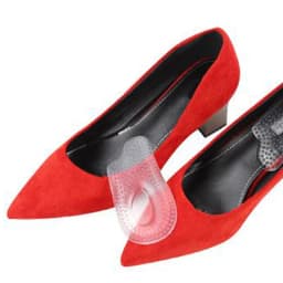 1Pair Soft Silicone Gel Insoles Heel Cushion Soles Heel Foot Pads Pain Relief Protectors Spur Support Shoe Pad Feet Care