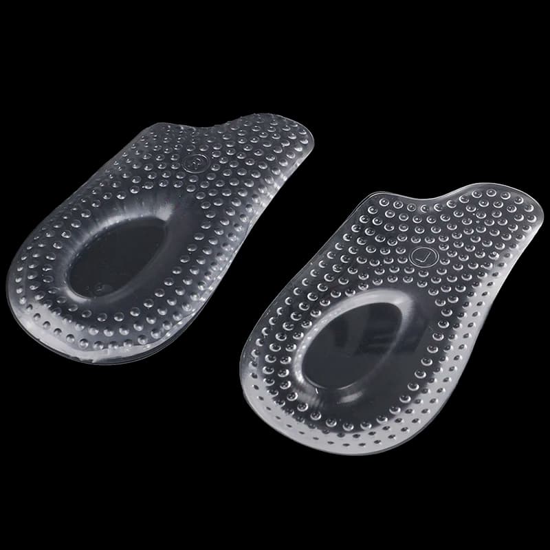 1Pair Soft Silicone Gel Insoles Heel Cushion Soles Heel Foot Pads Pain Relief Protectors Spur Support Shoe Pad Feet Care
