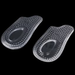 1Pair Soft Silicone Gel Insoles Heel Cushion Soles Heel Foot Pads Pain Relief Protectors Spur Support Shoe Pad Feet Care