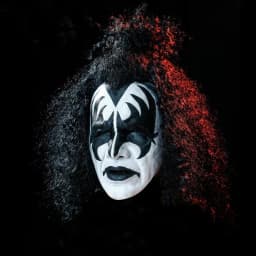 Kiss Gene Simmons Lead Singer Mask Horror Mask Crazy Music Festival Mask 2#