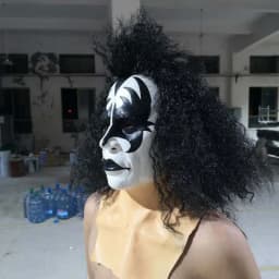 Kiss Gene Simmons Lead Singer Mask Horror Mask Crazy Music Festival Mask 2#