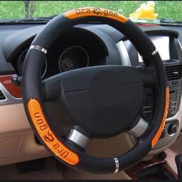 Car Steering Wheel Covers 100% Brand New Reflective Faux Leather Elastic China Dragon Design Steering Wheel Protector