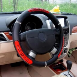 Car Steering Wheel Covers 100% Brand New Reflective Faux Leather Elastic China Dragon Design Steering Wheel Protector