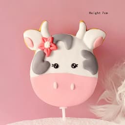 Farm Animal Cake Decoration Cows Sheep Pig Acrylic Ladder Happy Birthday Flags Cake Topper For Baby Shower Birthday Party Decor