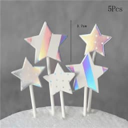 Farm Animal Cake Decoration Cows Sheep Pig Acrylic Ladder Happy Birthday Flags Cake Topper For Baby Shower Birthday Party Decor