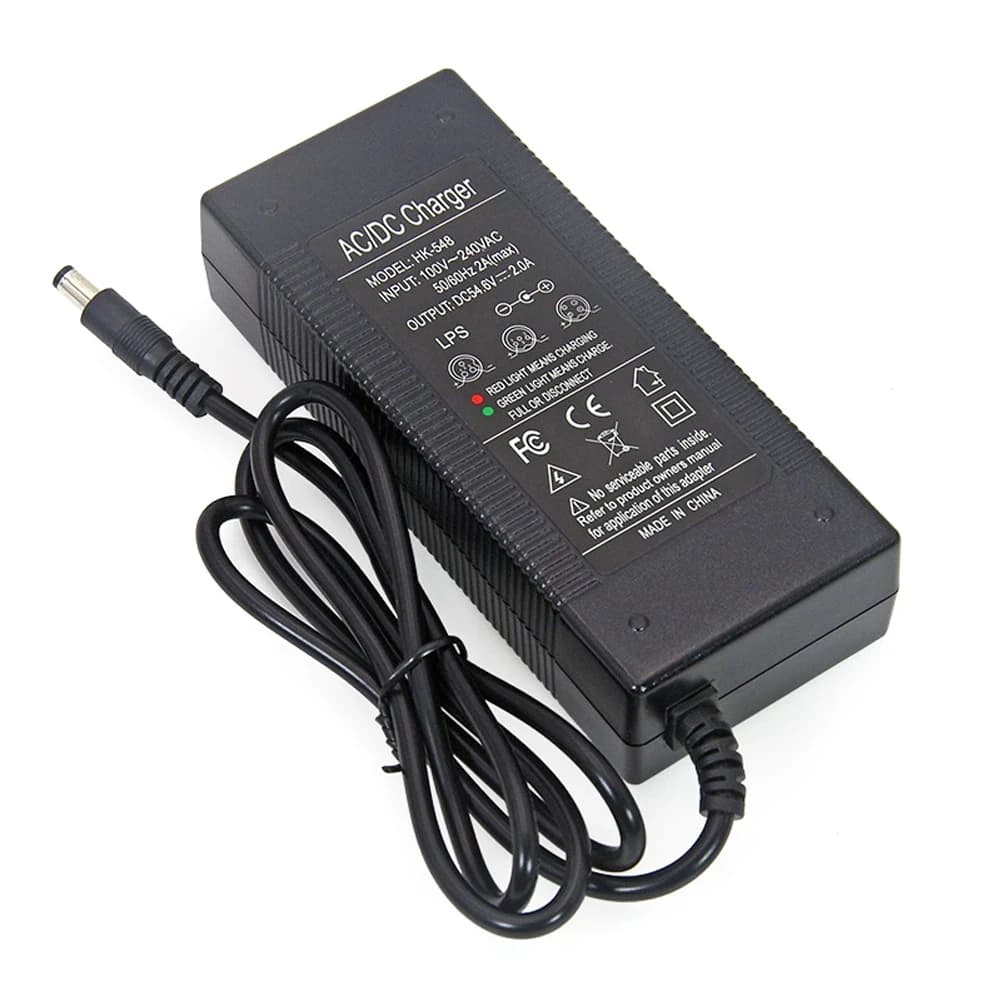 54.6V 2A Lithium Battery charger for 13S 48V li-ion Battery charger wheelchair fast chargering