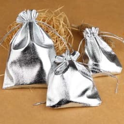25/50pcs 7x9/9x12/10x15cm Fabric Packing Gift Bags Gold Color Jewelry Packaging Bag Wedding Party Present Drawstring Pouch