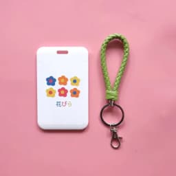 Fashion Flower Women Card Protector Cover Case Card Holder Neck Strap with Lanyard Badge Holder Work ID Card Bus ID Card Holder