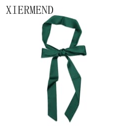 Small temperament contracted long pure color scarf scarves, women spring and autumn fashion bag ribbon belt skinny scarf