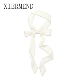 Small temperament contracted long pure color scarf scarves, women spring and autumn fashion bag ribbon belt skinny scarf