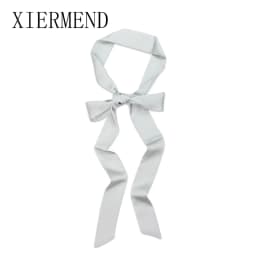 Small temperament contracted long pure color scarf scarves, women spring and autumn fashion bag ribbon belt skinny scarf