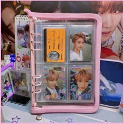 SKYSONIC A5 A6 Zipper Binder Cover-Loose Leaf Organizer Diary-Bullet Transparent PVC Case Photo Organizer Stationery Supplies