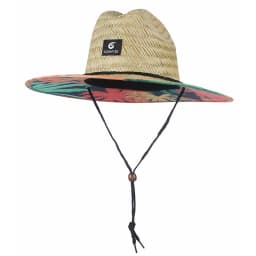 Fashion Lifeguard Hat Straw Weave Lady Summer Beach Sun Hat Outdoor Printing Wide Brim Panama Hat Size 57-60CM