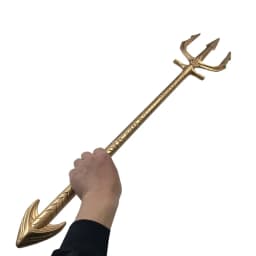 100cm Cosplay Aquaman fork Trident Game Movie Toy Weapon Sword Adult Kid Gift Gold Fork Retro Safety PU Weapons Flexible