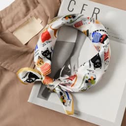 New Scarf 100% Silk Bandana Women Square Scarves Wrap Kerchief Elegant Spring Fashion Luxury High Quality Headband Hijab Shawls