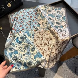 New Scarf 100% Silk Bandana Women Square Scarves Wrap Kerchief Elegant Spring Fashion Luxury High Quality Headband Hijab Shawls