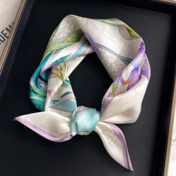 New Scarf 100% Silk Bandana Women Square Scarves Wrap Kerchief Elegant Spring Fashion Luxury High Quality Headband Hijab Shawls