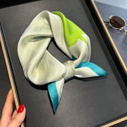 New Scarf 100% Silk Bandana Women Square Scarves Wrap Kerchief Elegant Spring Fashion Luxury High Quality Headband Hijab Shawls