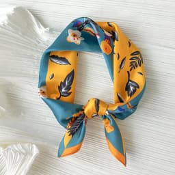 New Scarf 100% Silk Bandana Women Square Scarves Wrap Kerchief Elegant Spring Fashion Luxury High Quality Headband Hijab Shawls