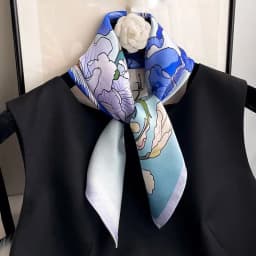 New Scarf 100% Silk Bandana Women Square Scarves Wrap Kerchief Elegant Spring Fashion Luxury High Quality Headband Hijab Shawls